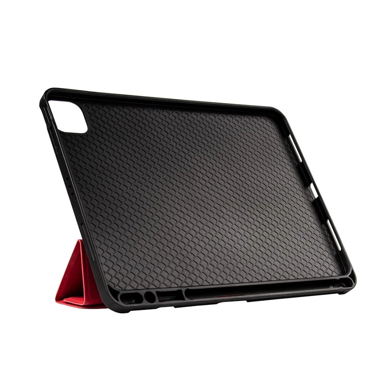 Crong FlexFolio CRG-FXF-IPD112-RED atverams futrālis iPad Air 11 M3 (2025)/M2 (2024), iPad Air 10.9 (5-4 gen.), iPad Pro 11 (2022-2021), 27,7 cm (10,9″), ar Apple Pencil vietu, sarkanā krāsā
