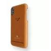 VixFox aizmugurējais vāciņš ar kartes kabatu Samsung S9 — karameļu brūns