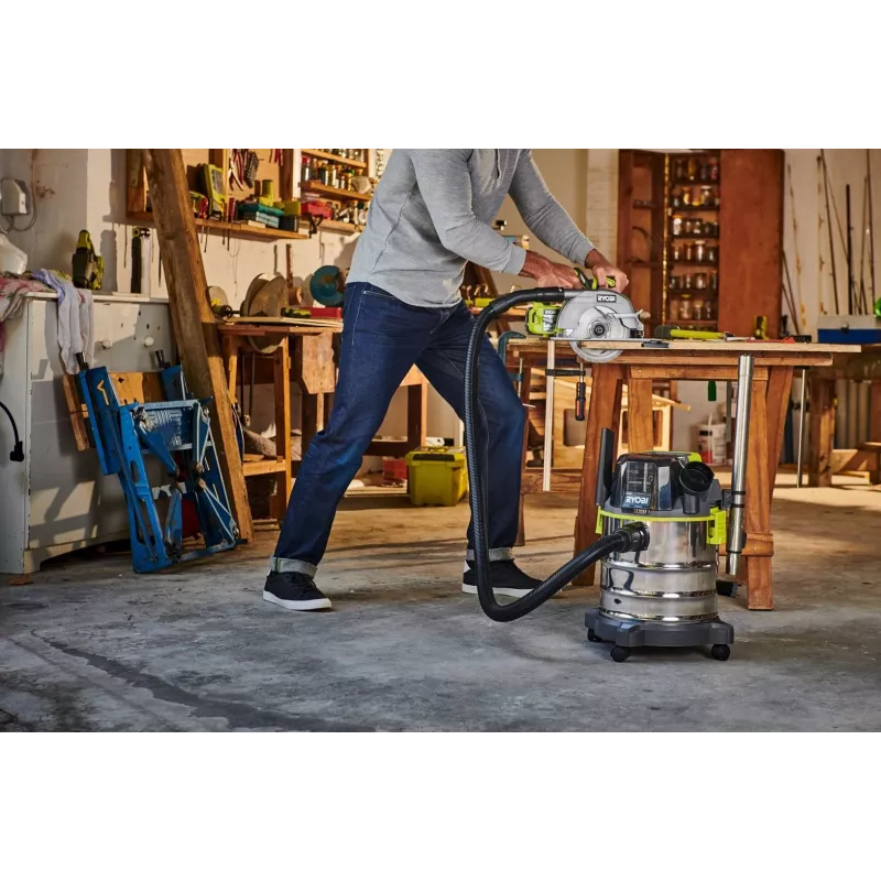Putekļsūcējs RYOBI R18WDV-0 18V One+ Melns, Zaļš