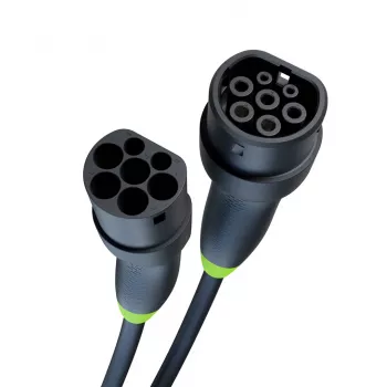 Uzlādes kabelis Green Cell EVKABGC03 — Type 2, 5 m, 11 kW, elektromobiļiem