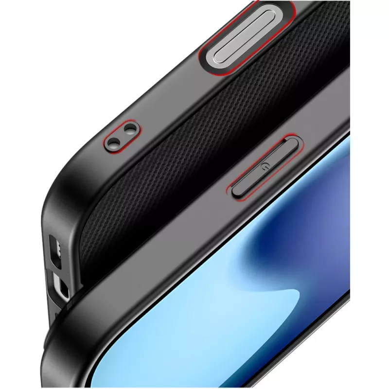 Aizsargmaciņa telefona Nevox StyleShell NYLO iPhone 17, 6.3 collu, melna