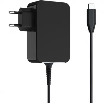 LC-Power LC-NB-GAN-65-C lādētājs portatīvajiem datoriem, melns, 65W, GaN