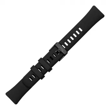 FIXED Silikona siksniņa Huawei Band 8/9/10 — Melna, nomaināma, ādai draudzīga