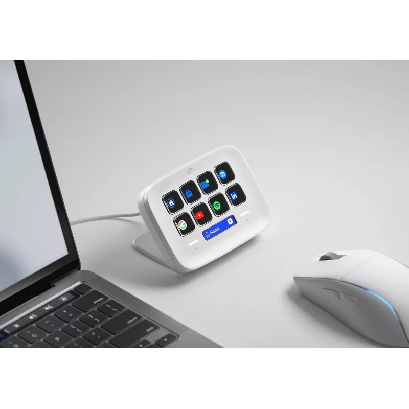 Elgato Stream Deck Neo 10-pogu programmējams kontrolieris Balts