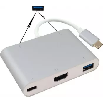 Docking stacija helos 288389 USB 3.1 Type-C ar 4K HDMI izvadi