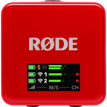 RØDE Wireless GO III sarkans - bezvadu mikrofonu sistēma (sarkana)