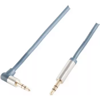 Audio kabelis 3.5mm ShiverPeaks SP-PROFESSIONAL 5m Zils Hroms