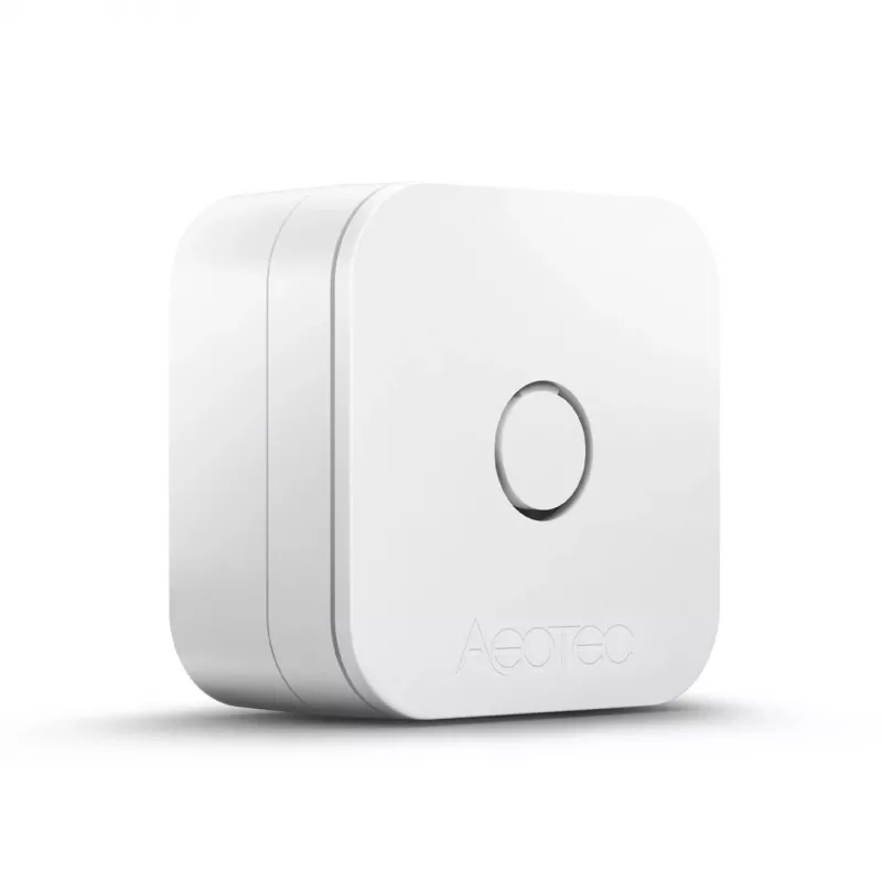 Iekštelpu temperatūras un mitruma sensors AEOTEC AEOEZWA039 — brīvi stāvošs, ar baterijām, 34×34×17 mm