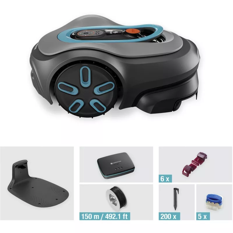 Robotiskais zāles pļāvējs Gardena smart SILENO pro Battery 600 m² 16 cm
