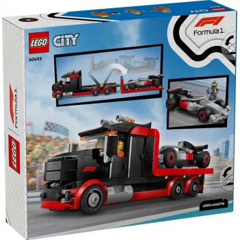 LEGO CITY 60493 F1 Displeja Kravas Automašīna ar Audi F1 Sacīkšu Auto