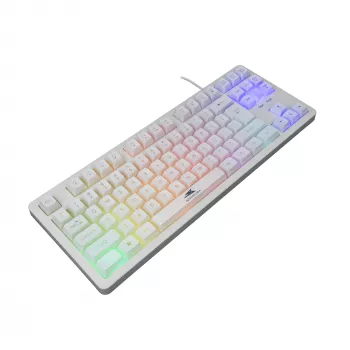 Mehāniskā tastatūra Baracuda Krill White KRILL-W — kompakts izkārtojums, USB savienojums