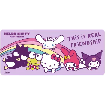 Peles paliktnis Kids Euroswan 80×30 cm Hello Kitty, liels galda paklājs pelei un tastatūrai