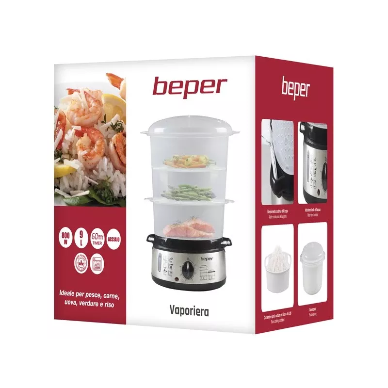 Tvaika katls Beper BC.250 3 grozi 800 W nerūsējošais tērauds
