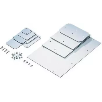 Montāžas plāksne Rittal PK 9550.000 — tērauds, pelēka, 331×220 mm, 1.25 kg (4 iepakojumā)