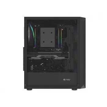 Fury Shobo SH4F korpuss ar RGB logu 4x ventilatori MIDI dators