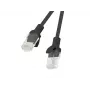 LANBERG tīkla kabelis Cat6 U/UTP RJ-45 uz RJ-45, 5 m, melns, CCA vadītāji, 250 MHz, 26 AWG