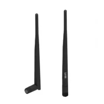 Tīkla antena TELTONIKA PR1URF51, 5 dBi, 2.4–2.4835 GHz, RP‑SMA vīrietis, 50 Ω, lineāra polarizācija, 195 mm, melna