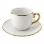 Cappuccino komplekts BIALETTI PGOLD004 — Pure Gold, 2 krūzes ar apakštasītēm