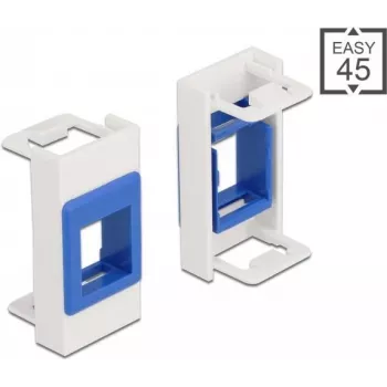 Keystone turētājs DeLOCK Easy 45 modulis 22.5 x 45 mm balts/zils