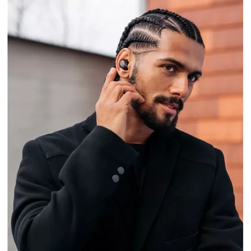 SENNHEISER Momentum MTW4 Bezvadu Bluetooth trokšņu slāpējošas sporta austiņas - Balts & Sudrabs