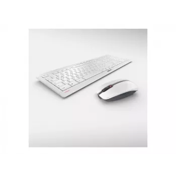 Bezvadu tastatūras un peles komplekts CHERRY Stream Desktop Recharge, RF, QWERTZ, pelēks