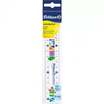 Lineāls Pelikan 811224 150 mm Plastmasa Daudzkrāsains