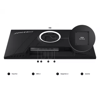 JAPANNEXT JN-I270WQHD300F-HSP monitors 68.6 cm (27 inch) 2560 x 1440 Wide Quad HD LED Pelēks