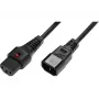 Microconnect PC1022 strāvas kabelis melns 3 m C14 savienotājs C13 savienotājs