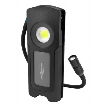 Ansmann WL1500R Pocket Flex LED kabatas lukturis melns 17.1 cm 6000K
