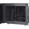 Kombinētā mikroviļņu krāsns Sharp YC-MG01E-S — 20 L, 800 W mikroviļņi, 1000 W grils, 5 jaudas līmeņi, rotācijas vadība, 25,5 cm pagrieziena galds