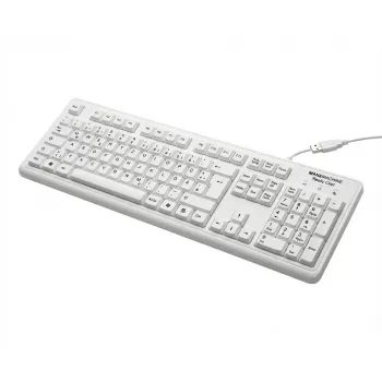 MAN&MACHINE Tastatūra Really Cool wh. Higiēniskā, balta, USB, DE (RCLP/DE/W5)