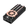 GrauGear G-M2U4-40G-F ārējais M.2 NVMe SSD korpuss, PCIe 4.0, USB4 (USB-C), 40 Gbit/s, alumīnijs, ar ventilatoru, melns