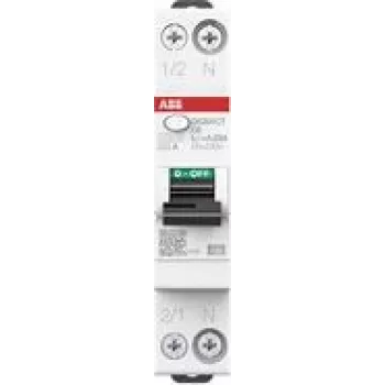 ABB RCBO Slēdzis 1 DSX301CA-B13/0,03TE 6kA 1P+N Tips A B13 2CSR255165R1135