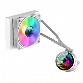 Gamemax ICEBURG 120 WT | Šķidruma dzesētājs CPU | Balts
