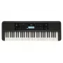 Taustiņinstrumentu tastatūra YAMAHA PSR-E383 — 61 taustiņu pārnēsājama MIDI klaviatūra, LCD displejs, USB, iebūvēti skaļruņi, bateriju darbināma (6), melna