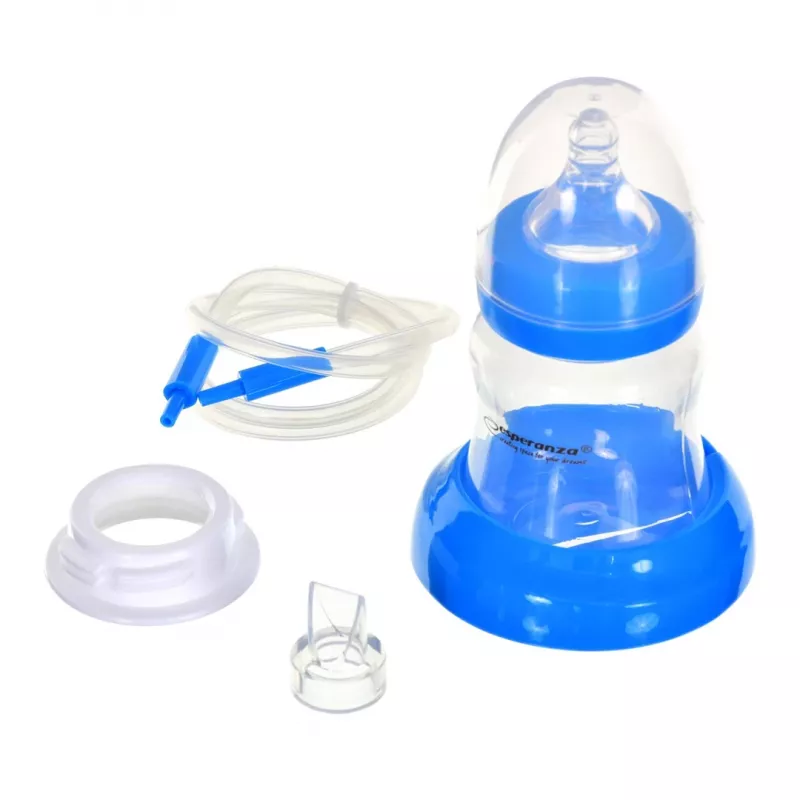 Krūts sūknis ESPERANZA ECM003B Elektronisks 150 ml, iebūvēts displejs, zils/balts, 100–240V AC