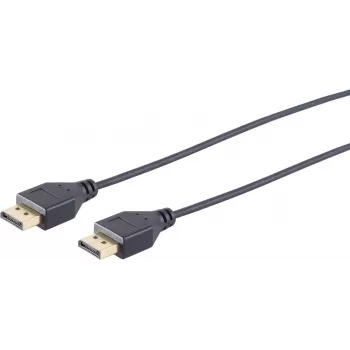 DisplayPort kabelis S/CONN 10-49035 2 m Melns