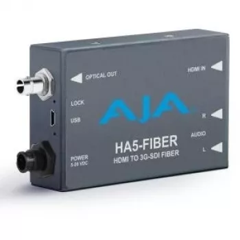 AJA HA5-FIBER Grey – HDMI uz optisko šķiedru pārveidotājs