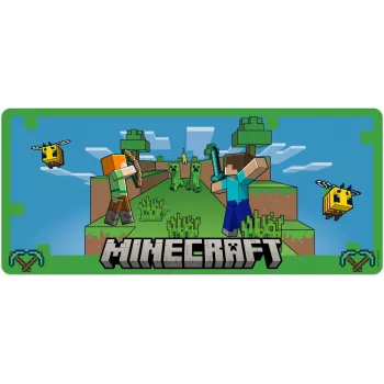 Peles paliktnis Kids Euroswan 80x30 cm Minecraft — liels galda paliktnis pelei un tastatūrai