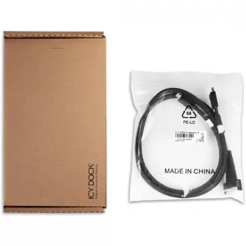 Piedziņas pārveidotāja kronšteins icybox MCIO 8i 74-pin SFF-TA-1016 uz 2× OCuLink 42-pin 4i MB302L-B