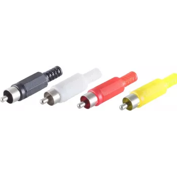 Savienotāju komplekts RCA ShiverPeaks BS51400-SET Melns Sarkans Balts Dzeltens
