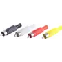 Savienotāju komplekts RCA ShiverPeaks BS51400-SET Melns Sarkans Balts Dzeltens