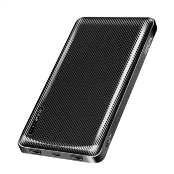 Logilink Power bank, Li-Po, 2x USB-A, USB-C | PA0316 | 10000 mAh | Melns