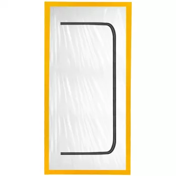 Putekļu barjeras durvis renovācijai, putekļu aizkars 220x110 cm