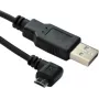 Microconnect USBABMICRO3ANG USB kabelis 3 m USB 2.0 Micro-USB B USB A Melns