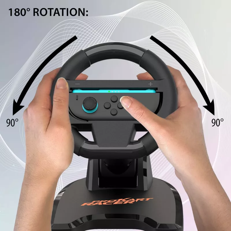 Racing Wheel SUBSONIC SA5727-1 Nintendo Switch — regulējama jutība, Kart Racer dizains