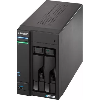 Asustor LOCKERSTOR 2 Gen2 (AS6702T) NAS darbvirsmas Intel® Celeron® N5105 4 GB DDR4 0 TB ADM Melns