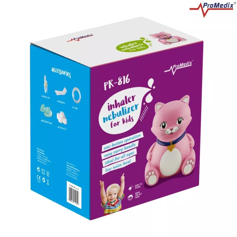 Inhalatora nebulizators ProMedix PR-816 kompakts dizains bērniem