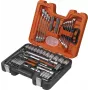 Socket komplekts BAHCO BAHS910 — 92 daļas ar 1/4 inch un 1/2 inch piedziņām