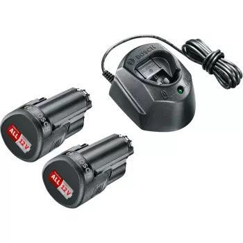 Bosch GAL1210CV 12V akumulatoru starta komplekts ar 2×1,5Ah baterijām un lādētāju